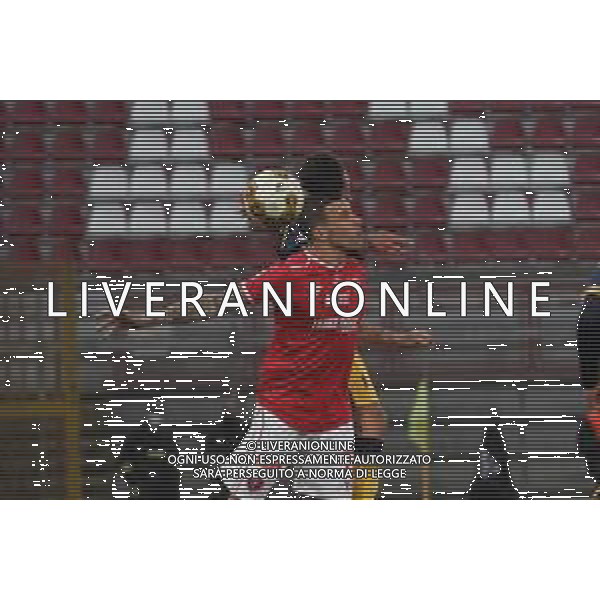 Cerquiglinio/LMedia - AC Perugia vs Modena FC - Italian football Serie C match 2020/2021 27 February 2021 - Renato Curi stadium, perugia, Italy Photo showing: moscati marco (n. 17 perugia calcio) hits his head @Cerquiglinio/LMedia / AGENZIA ALDO LIVERANI SAS