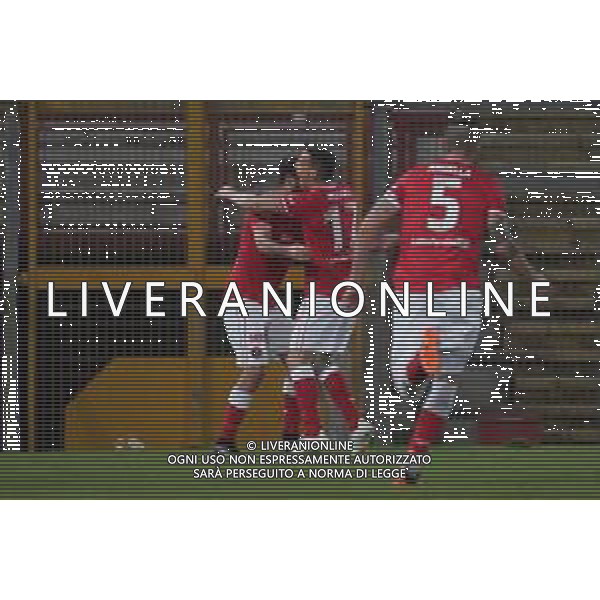 Cerquiglinio/LMedia - AC Perugia vs Modena FC - Italian football Serie C match 2020/2021 27 February 2021 - Renato Curi stadium, perugia, Italy Photo showing: favalli alessandro (n.3 difensore perugia calcio) exultation 2-0 @Cerquiglinio/LMedia / AGENZIA ALDO LIVERANI SAS