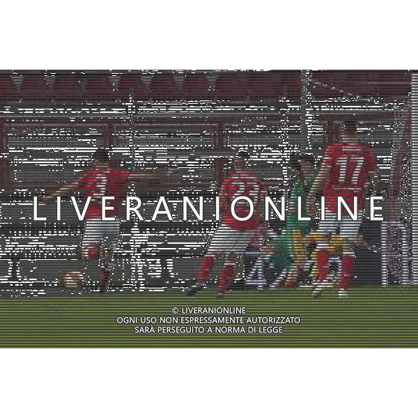 Cerquiglinio/LMedia - AC Perugia vs Modena FC - Italian football Serie C match 2020/2021 27 February 2021 - Renato Curi stadium, perugia, Italy Photo showing: favalli alessandro (n.3 difensore perugia calcio) goal 2-0 @Cerquiglinio/LMedia / AGENZIA ALDO LIVERANI SAS