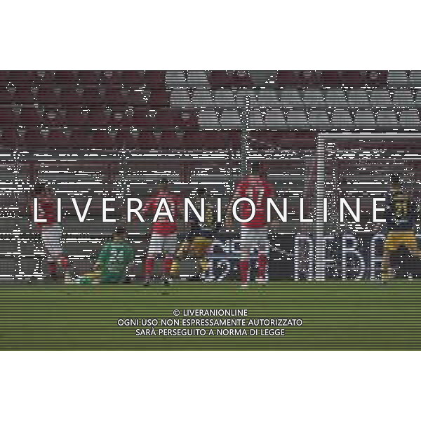 Cerquiglinio/LMedia - AC Perugia vs Modena FC - Italian football Serie C match 2020/2021 27 February 2021 - Renato Curi stadium, perugia, Italy Photo showing: favalli alessandro (n.3 difensore perugia calcio) goal 2-0 @Cerquiglinio/LMedia / AGENZIA ALDO LIVERANI SAS