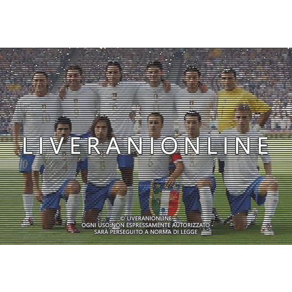 Glasgow 3 settembre 2005 Scozia - Italia qualificazioni mondiali Germania 2006 nella foto:formazione italia foto Luzzani / Ag. Aldo Liverani