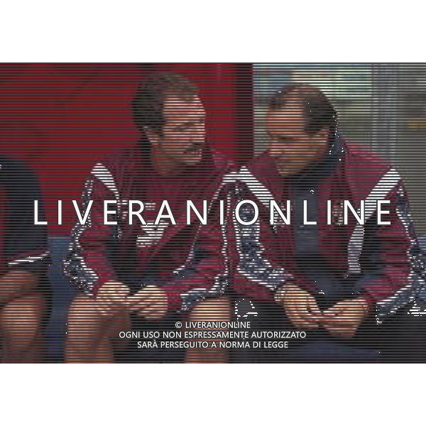 17-08-1997 COMO PRIMO TURNO DI COPPA ITALIA COMO TORINO 4-2 NELLA FOTO GRAEME SOUNESS ALLENATORE TORINO CALCIO E GIUSEPPE ACCARDI AG ALDO LIVERANI SAS