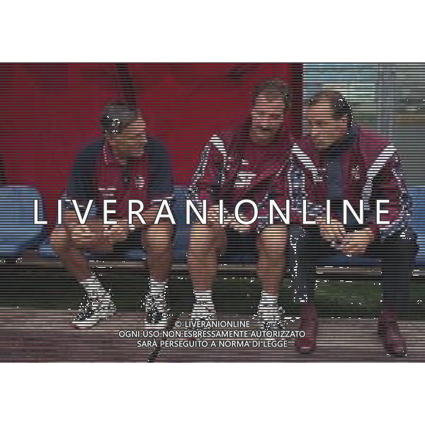 17-08-1997 COMO PRIMO TURNO DI COPPA ITALIA COMO TORINO 4-2 NELLA FOTO LIDO VIERI-GRAEME SOUNESS ALLENATORE TORINO CALCIO E GIUSEPPE ACCARDI AG ALDO LIVERANI SAS