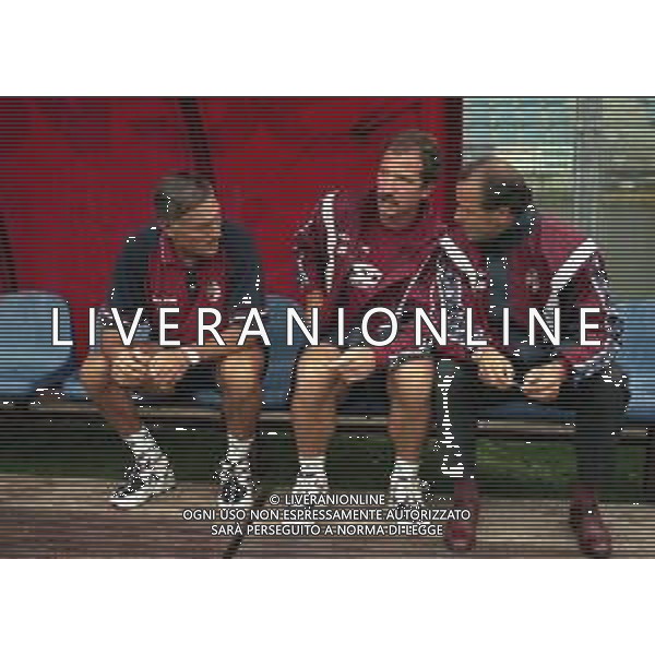 17-08-1997 COMO PRIMO TURNO DI COPPA ITALIA COMO TORINO 4-2 NELLA FOTO LIDO VIERI -GRAEME SOUNESSE ALLENATORE TORINO E GIUSEPPE ACCARDI AG ALDO LIVERANI SAS