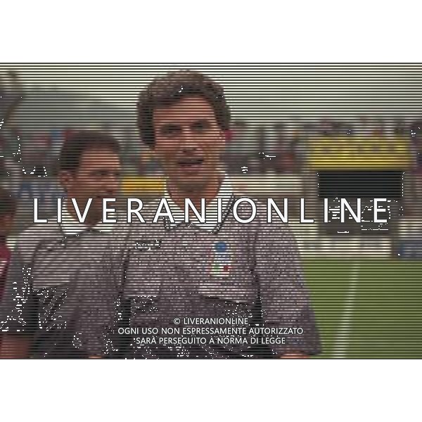 17-08-1997 COMO PRIMO TURNO DI COPPA ITALIA COMO TORINO 4-2 NELLA FOTO ARBITRO SALVATORE RACALBUTO AG ALDO LIVERANI SAS
