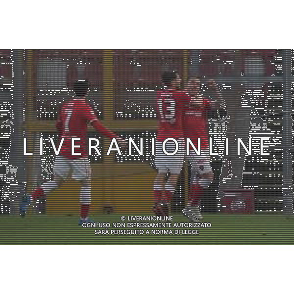 Cerquiglinio/LMedia - Perugia vs Sambenedettese - Italian football Serie C match 2020/2021 02 March 2021 - Renato Curi stadium, perugia, Italy Photo showing: murano jacopo (n.11 perugia calcio) exultation 1-0 @Cerquiglinio/LMedia AG ALDO LIVERANI SAS