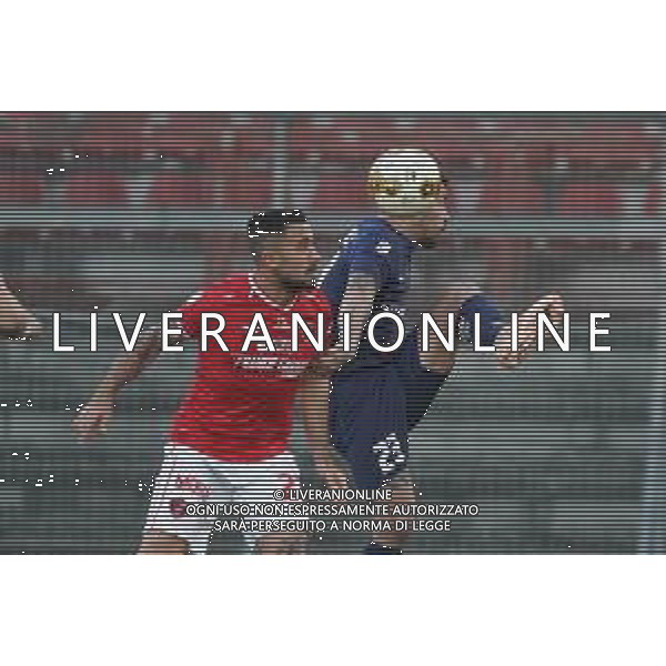Cerquiglinio/LMedia - Perugia vs Sambenedettese - Italian football Serie C match 2020/2021 02 March 2021 - Renato Curi stadium, perugia, Italy Photo showing: angiulli federico (n.23 sambenedettese) vs marcello falzerano (n.23 perugia calcio) @Cerquiglinio/LMedia AG ALDO LIVERANI SAS