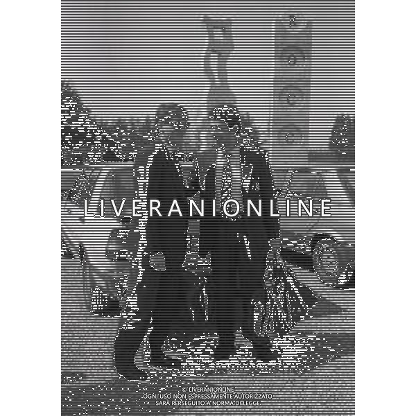 1987 APRILE MILANELLO RADUNO NAZIONALE DI CALCIO ITALIANA NELLA FOTO ROBERTO MANCINI E GIANLUCA VIALLI AG ALDO LIVERANI SAS