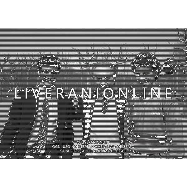 1987 APRILE MILANELLO RADUNO NAZIONALE DI CALCIO ITALIANA NELLA FOTO CIRO FERRARA-AZEGLIO VICINI-ROBERTO TRICELLA AG ALDO LIVERANI SAS