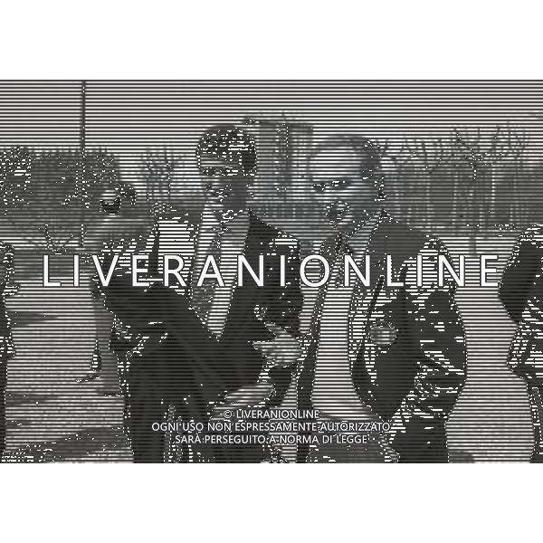 1987 APRILE MILANELLO RADUNO NAZIONALE DI CALCIO ITALIANA NELLA FOTO CIRO FERRARA-AZEGLIO VICINI- AG ALDO LIVERANI SAS