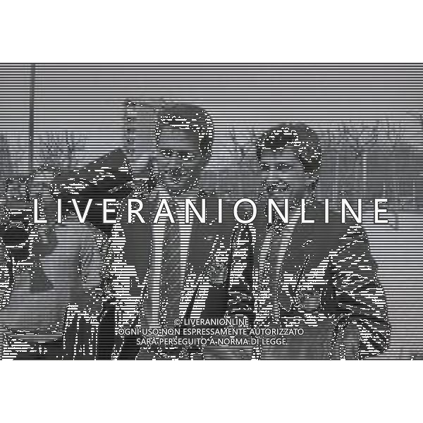 1987 APRILE MILANELLO RADUNO NAZIONALE DI CALCIO ITALIANA NELLA FOTO RICCARDO FERRI E SALVATORE BAGNI AG ALDO LIVERANI SAS