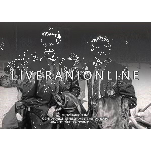 1987 APRILE MILANELLO RADUNO NAZIONALE DI CALCIO ITALIANA NELLA FOTO RICCARDO FERRI E SALVATORE BAGNI AG ALDO LIVERANI SAS