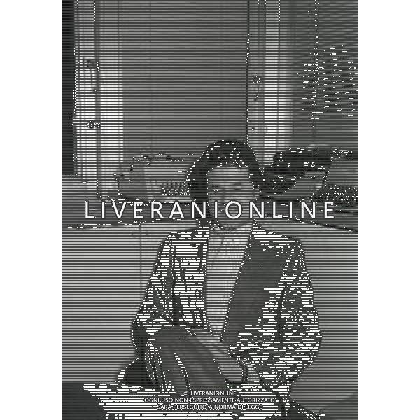 1983 RETROSPETTIVA GIANNI NARDI VICE PRESIDENTE MILAN CALCIO NELLA FOTO GIANNI NARDI VICE PRESIDENTE DEL MILAN CALCIO VISITA LA REDAZIONE DEL QUOTIDIANO IL GIORNO AG ALDO LIVERANI SAS