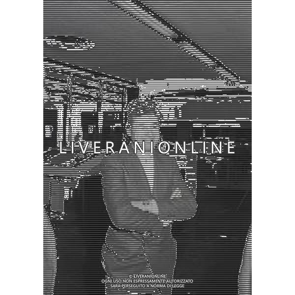 1983 RETROSPETTIVA GIANNI NARDI VICE PRESIDENTE MILAN CALCIO NELLA FOTO GIANNI NARDI VICE PRESIDENTE DEL MILAN CALCIO VISITA LA REDAZIONE DEL QUOTIDIANO IL GIORNO AG ALDO LIVERANI SAS