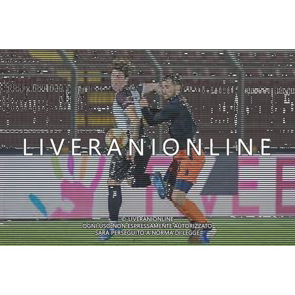 Fagiolinia/LMedia - Pontedera vs Pistoiese - Italian football Serie C match 2020/2021 03 March 2021 - Ettore Mannucci stadium, pontedera, Italy Photo showing: Mauro Semprini (Pontedera) against Marco Baldan (Pistoiese) @Fagiolinia/LMedia AG ALDO LIVERANI SAS
