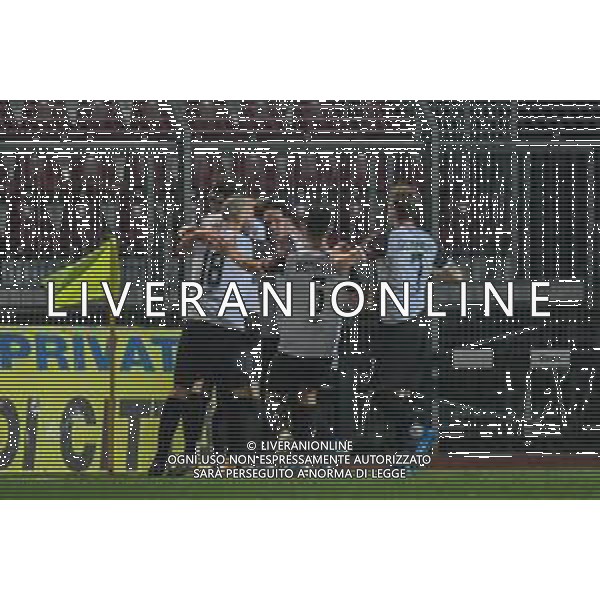 Fagiolinia/LMedia - Pontedera vs Pistoiese - Italian football Serie C match 2020/2021 03 March 2021 - Ettore Mannucci stadium, pontedera, Italy Photo showing: exultation of the players of Pontedera @Fagiolinia/LMedia AG ALDO LIVERANI SAS