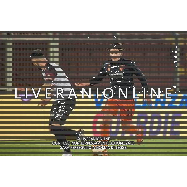 Fagiolinia/LMedia - Pontedera vs Pistoiese - Italian football Serie C match 2020/2021 03 March 2021 - Ettore Mannucci stadium, pontedera, Italy Photo showing: Edoardo Pierozzi (Pistoiese) against Francesco Vaccaro (Pontedera) @Fagiolinia/LMedia AG ALDO LIVERANI SAS