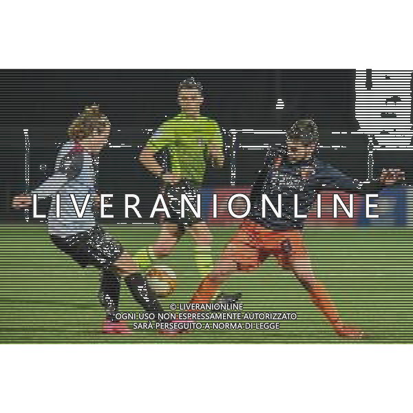 Fagiolinia/LMedia - Pontedera vs Pistoiese - Italian football Serie C match 2020/2021 03 March 2021 - Ettore Mannucci stadium, pontedera, Italy Photo showing: Leonardo Stanzani (Pontedera) against Emanuele Spinozzi (Pistoiese) @Fagiolinia/LMedia AG ALDO LIVERANI SAS