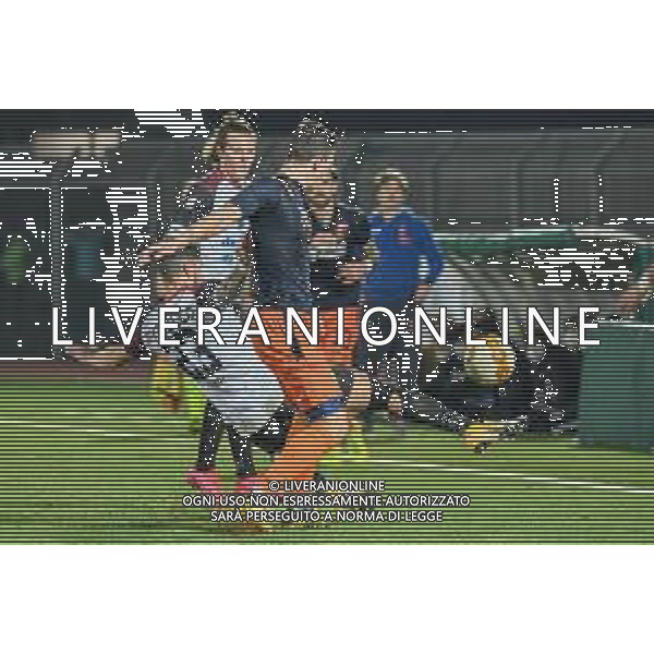 Fagiolinia/LMedia - Pontedera vs Pistoiese - Italian football Serie C match 2020/2021 03 March 2021 - Ettore Mannucci stadium, pontedera, Italy Photo showing: Emanuele Matteucci (Pontedera) against Matteo Chinellato (Pistoiese) @Fagiolinia/LMedia AG ALDO LIVERANI SAS