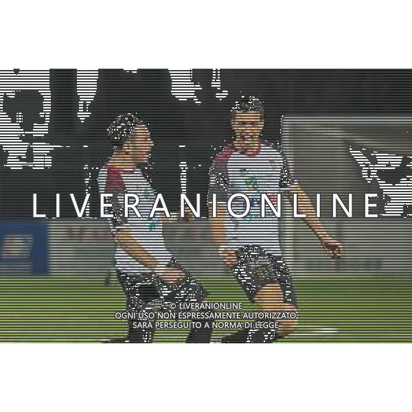 Fagiolinia/LMedia - Pontedera vs Pistoiese - Italian football Serie C match 2020/2021 03 March 2021 - Ettore Mannucci stadium, pontedera, Italy Photo showing: Lorenzo Milani (Pontedera) celebrates after scoring a goal with Francesco Benassi (Pontedera) @Fagiolinia/LMedia AG ALDO LIVERANI SAS