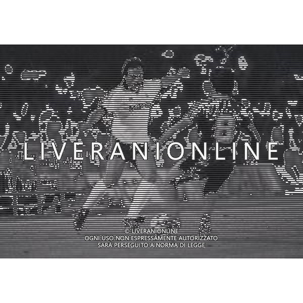 12-06-1985 VERONA QUARTI DI FINALE DI ANDATA DI COPPA ITALIA VERONA INTER 3-0 NELLA FOTO FRANCO CAUSIO AG ALDO LIVERANI SAS