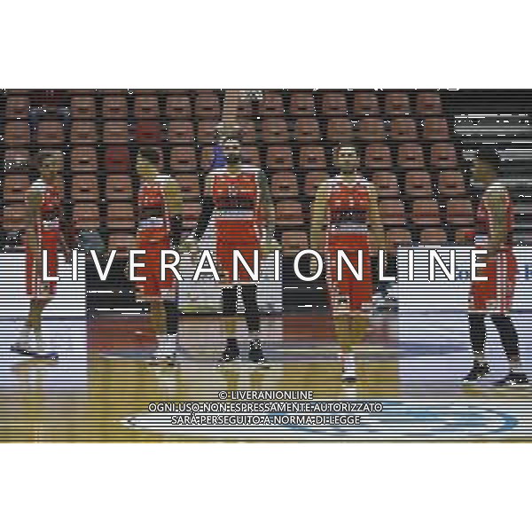 Unieuro Forlì vs N.P.C. Rieti - Campionato di Basket A2 - 03/03/2021 nella foto: Landi Aristide - Roderick Terrence - Rush Erik - Giachetti Jacopo - ©Claudio Zamagni/Agenzia Aldo Liverani