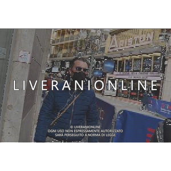 La citta’ di Sanremo in zona arancio rinforzato durante i giorni del 71mo Festival della Canzone Italiana Sanremo 2021, la misura e’ stata adottata per cercare di contenere il numero di contagi della pandemia di Coronavirus Covid-19 nella foto il Teatro Ariston Sanremo (IM) 04-03-2021 foto Roberto Garavaglia/ag. Aldo Liverani sas