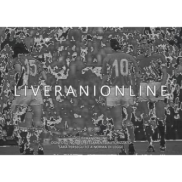 03-03-1973 GENOVA QUALIFICAZIONI MONDIALI DI CALCIO ITALIA LUSSEMBURGO 5-0 NELLA FOTO GIACINTO FACCHETTI E GIANNI RIVERA AG ALDO LIVERANI SAS