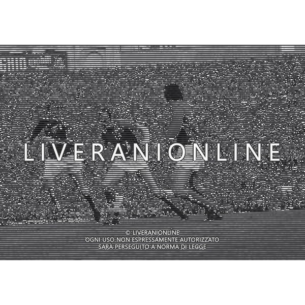 03-03-1973 GENOVA QUALIFICAZIONI MONDIALI DI CALCIO ITALIA LUSSEMBURGO 5-0 NELLA FOTO SANDRO MAZZOLA AG ALDO LIVERANI SAS