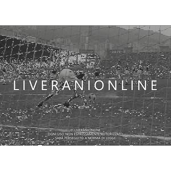 03-03-1973 GENOVA QUALIFICAZIONI MONDIALI DI CALCIO ITALIA LUSSEMBURGO 5-0 NELLA FOTO GOAL GIGI RIVA AG ALDO LIVERANI SAS