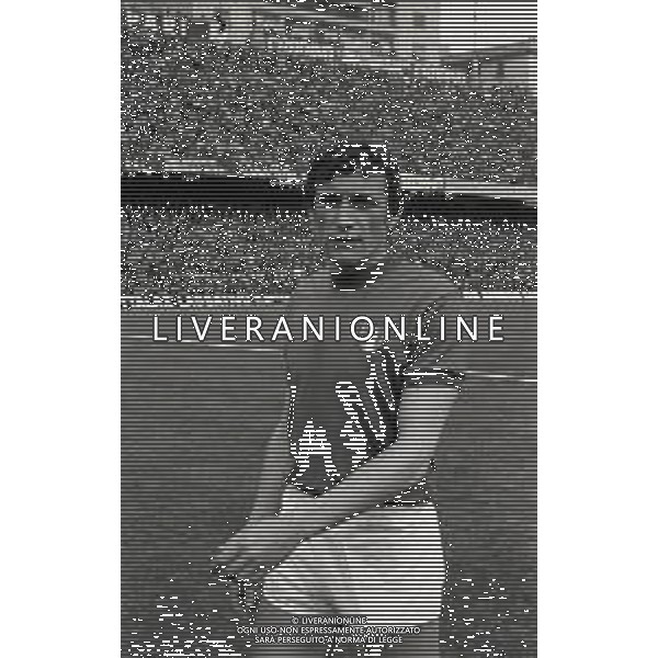 03-03-1973 GENOVA QUALIFICAZIONI MONDIALI DI CALCIO ITALIA LUSSEMBURGO 5-0 NELLA FOTO GIGI RIVA AG ALDO LIVERANI SAS