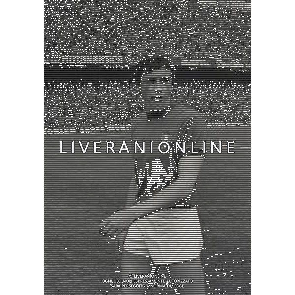 03-03-1973 GENOVA QUALIFICAZIONI MONDIALI DI CALCIO ITALIA LUSSEMBURGO 5-0 NELLA FOTO GIGI RIVA AG ALDO LIVERANI SAS