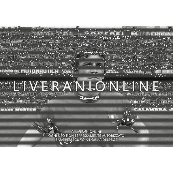 03-03-1973 GENOVA QUALIFICAZIONI MONDIALI DI CALCIO ITALIA LUSSEMBURGO 5-0 NELLA FOTO GIGI RIVA AG ALDO LIVERANI SAS