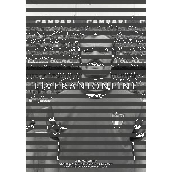 03-03-1973 GENOVA QUALIFICAZIONI MONDIALI DI CALCIO ITALIA LUSSEMBURGO 5-0 NELLA FOTO SANDRO MAZZOLA AG ALDO LIVERANI SAS