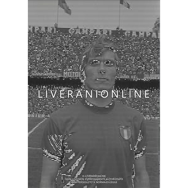 03-03-1973 GENOVA QUALIFICAZIONI MONDIALI DI CALCIO ITALIA LUSSEMBURGO 5-0 NELLA FOTO ROMEO BENETTI AG ALDO LIVERANI SAS