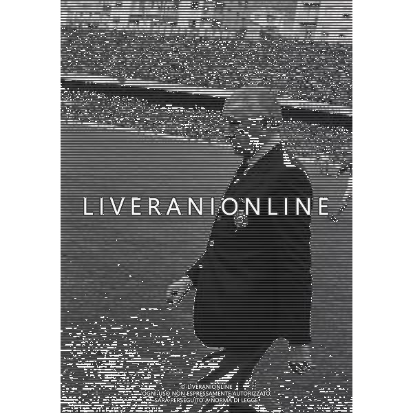 03-03-1973 GENOVA QUALIFICAZIONI MONDIALI DI CALCIO ITALIA LUSSEMBURGO 5-0 NELLA FOTO FERRUCCIO VALCAREGGI ALLENATORE NAZIONALE ITALIANA AG ALDO LIVERANI SAS