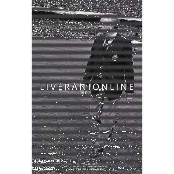 03-03-1973 GENOVA QUALIFICAZIONI MONDIALI DI CALCIO ITALIA LUSSEMBURGO 5-0 NELLA FOTO FERRUCCIO VALCAREGGI ALLENATORE NAZIONALE ITALIANA AG ALDO LIVERANI SAS