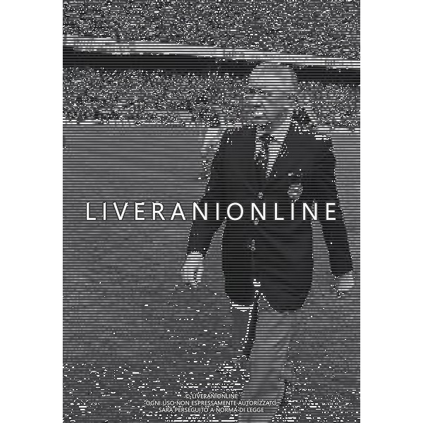 03-03-1973 GENOVA QUALIFICAZIONI MONDIALI DI CALCIO ITALIA LUSSEMBURGO 5-0 NELLA FOTO FERRUCCIO VALCAREGGI ALLENATORE NAZIONALE ITALIANA AG ALDO LIVERANI SAS