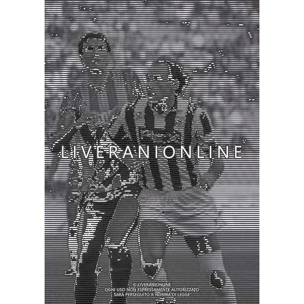 27-09-1987 UDINESE CAMPIONATO DI CALCIO SERIE B UDINESE-CREMONESE 1-1 NELLA FOTO FRANCESCO GRAZIANI E FILIPPO CITTERIO AG ALDO LIVERANI SAS
