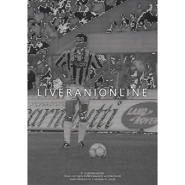 27-09-1987 UDINESE CAMPIONATO DI CALCIO SERIE B UDINESE-CREMONESE 1-1 NELLA FOTO VITTORIO PUSCEDDU AG ALDO LIVERANI SAS