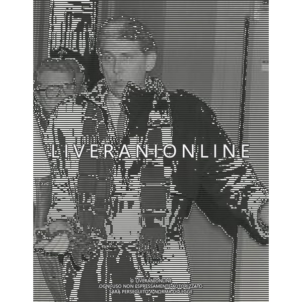 1987 CREMONA -PROCESSO PORCELLINO ROSA MARIO ALQUATI ARRESTATO PER BANCAROTTA FRAUDOLENTA CON UN BUCO DI 78 MILIARDI DI LIRE IN FUGA CON L\'AMANTE MICHELA FERRARI NELLA FOTO MARIO ALQUATI IN TRIBUNALE A CREMONA AG ALDO LIVERANI SAS