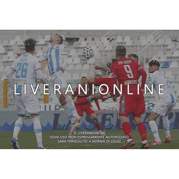 Pescara - Spal Campionato di Calcio Serie BKT 06/03/2020 nella foto: Asencio Raul(spal ferrara) tenta la rovesciata ©Claudio Zamagni/Agenzia Aldo Liverani during Italian Serie BKT soccer match between Pescara and Spal at Adriatico Stadium in Pescara on March 03 2021 photo credit by Claudio Zamagni/Aldo Liverani Photo Agency/ AGENZIA ALDO LIVERANI SAS