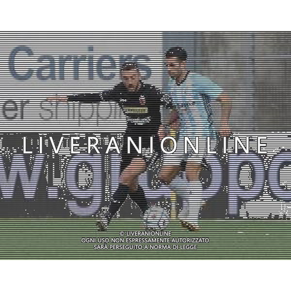 ENTELLA - ASCOLI CAMPIONATO CALCIO SERIE BKT 06.03.2021 NELLA FOTO SOUFIANE BIDAOUI E ANDREA SCHENETTI ©/ AGENZIA ALDO LIVERANI SAS