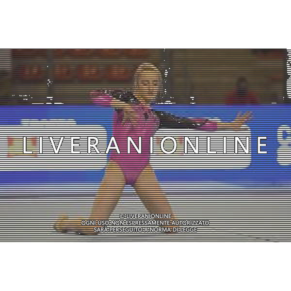 Tomasii/LMedia - Artistic Gymnastics - Italian Serie A1 - Gymnastics 06 March 2021 - PalaPrometeo, ancona, Italy Photo showing: Emma Fadda (CS Bollate) floor routine @Tomasii/LMedia AG ALDO LIVERANI SAS