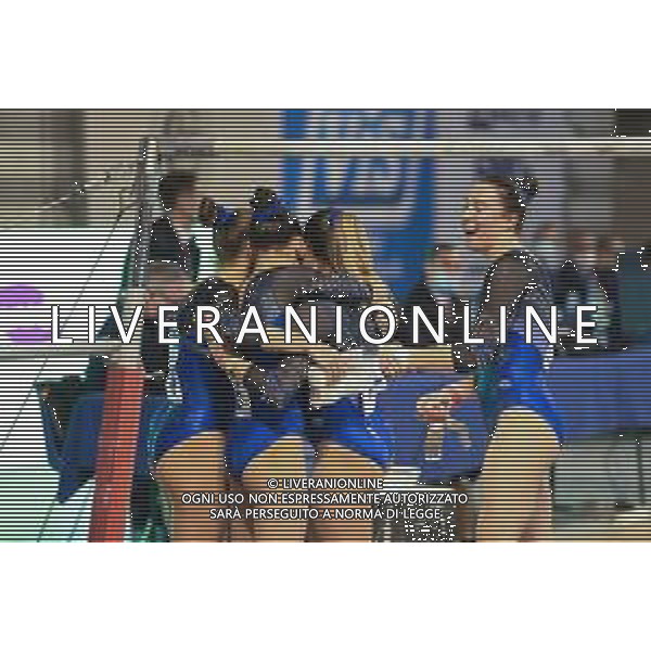 Tomasii/LMedia - Artistic Gymnastics - Italian Serie A1 - Gymnastics 06 March 2021 - PalaPrometeo, ancona, Italy Photo showing: Juventus Nova Melzo team @Tomasii/LMedia AG ALDO LIVERANI SAS