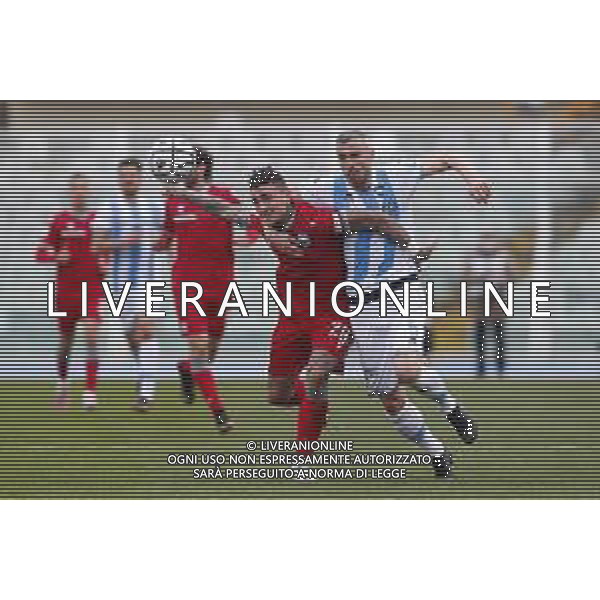 Pescara - Spal Campionato di Calcio Serie BKT 06/03/2020 nella foto: Asencio Raul(spal ferrara) Drudi Mirko(pescara) ©Claudio Zamagni/Agenzia Aldo Liverani Asencio Raul(spal ferrara) Drudi Mirko(pescara) during Italian Serie BKT soccer match between Pescara and Spal at Adriatico Stadium in Pescara on March 03 2021 photo credit by Claudio Zamagni/Aldo Liverani Photo Agency