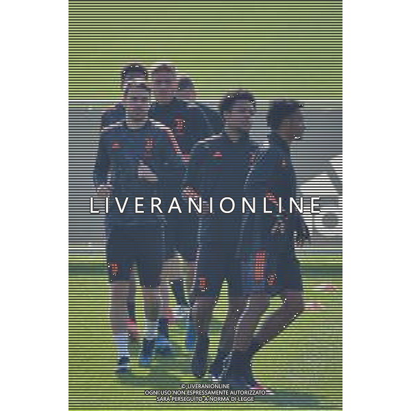 Torino 08.03.2021 Centro Sportivo Continassa Alessandro Falzone/Ag. Aldo Liverani sas Allenamento di vigilia del match Juventus vs Porto Nella foto: Cuadrado-Ramsey-Mckennie-