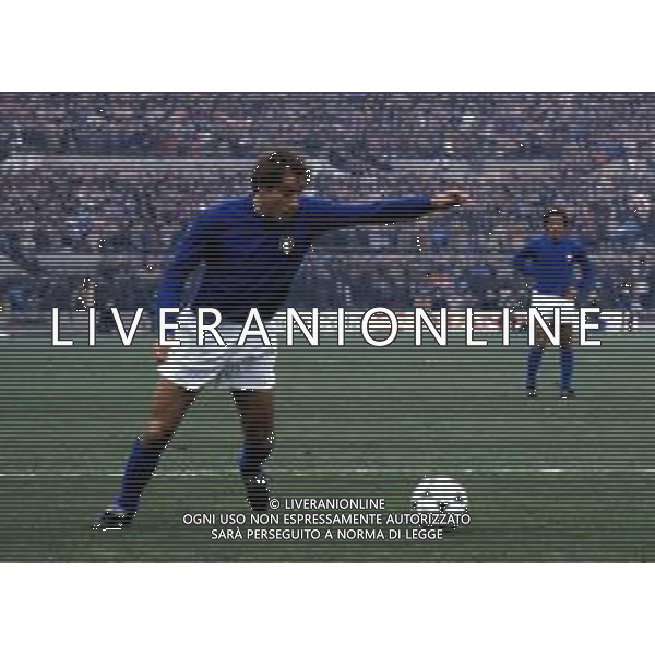 NAZIONALE ITALIANA CALCIO NELLA FOTO GRAZIANI FRANCESCO CALCIATORE AGENZIA ALDO LIVERANI SAS