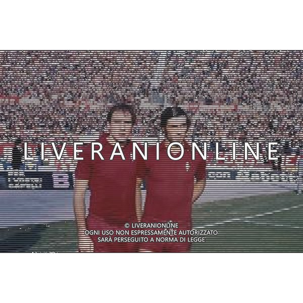 TORINO CALCIO NELLA FOTO PAOLO PULICI CON FRANCESCO GRAZIANI CALCIATORE AGENZIA ALDO LIVERANI SAS