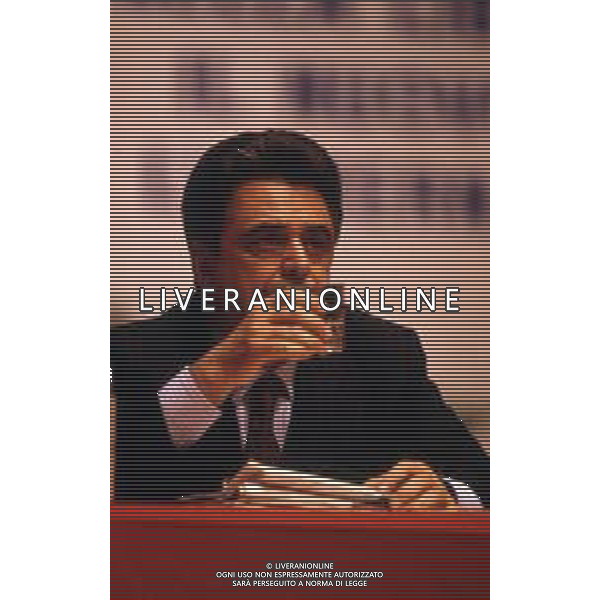 RETROSPETTIVA ACHILLE OCCHETTO POLITICO NELLA FOTO ACHILLE OCCHETTO AL CONGRESSO DEL PCI NELL\'ANNO 1989 AG ALDO LIVERANI SAS